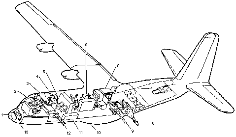 Компоновочная схема самолета АС-130U Spectre