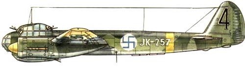 Ju 88-A4 финских ВВС