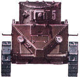 Легкий колесно-гусеничный танк БТ-2, вид спереди