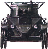 Легкий колесно-гусеничный танк БТ-5, вид спереди