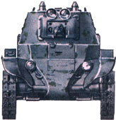 Легкий колесно-гусеничный танк БТ-7, вид спереди