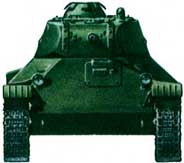 Легкий танк Т-50, вид спереди